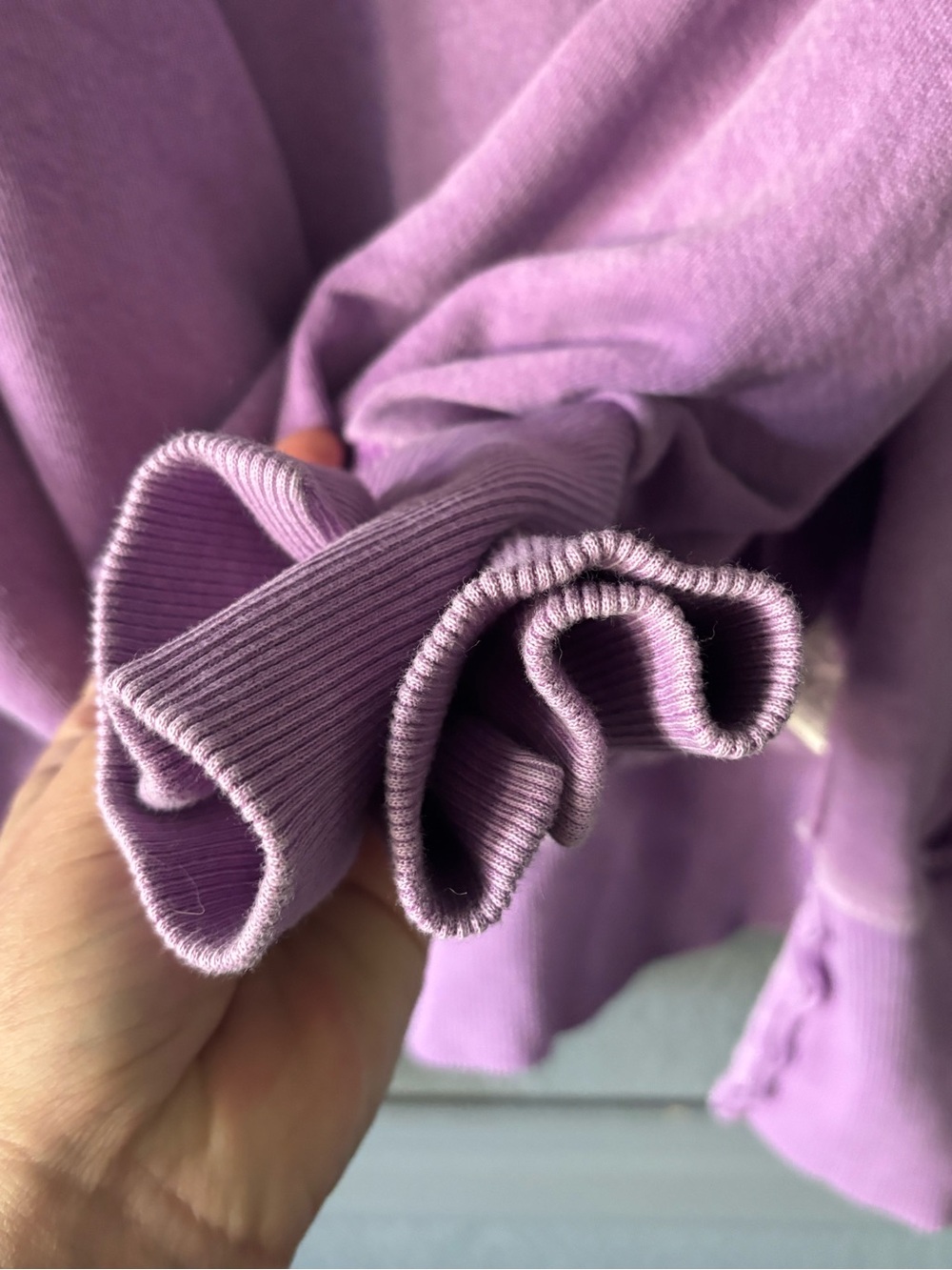 Free People We the Free Camden Henley Sweatshirt Lavender Purple Size M - Picture 10 of 14
